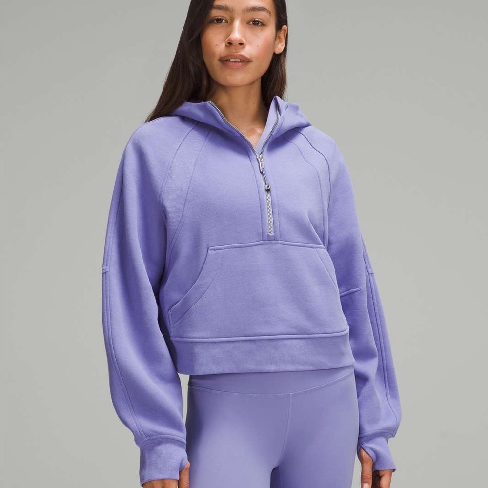 Lululemon Scuba Oversized Half-Zip Hoodie- Dark Lavender